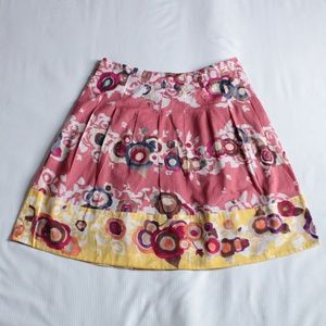 BCBG MaxAzria Floral Pleated Skirt